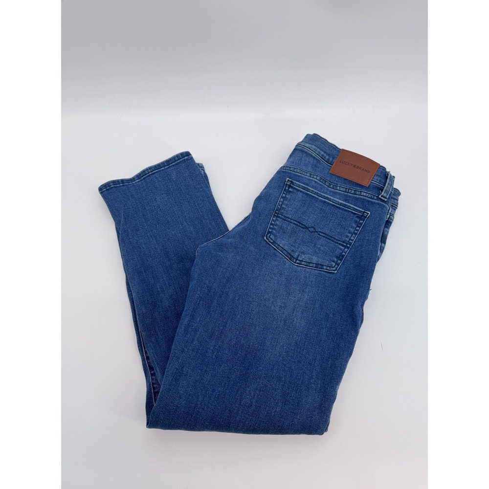 Lucky Brand Sweet Mid Rise Straight Jeans Womens 14/32 Medium Wash Denim Blue - Picture 10 of 10